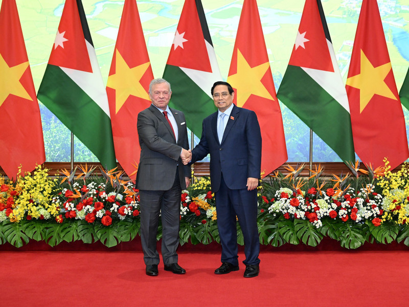 范明正总理会见约旦国王阿卜杜拉二世。