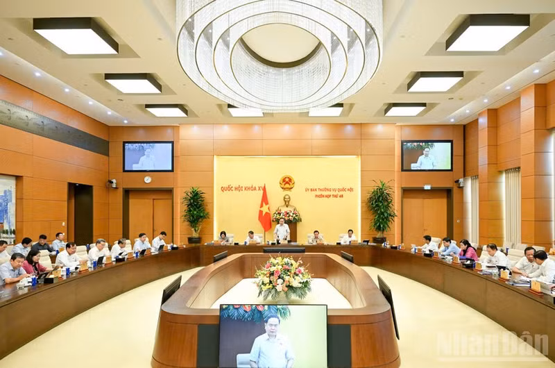 国会常务委员会第49次会议场景。