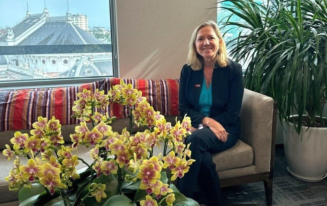 世界银行驻越南、柬埔寨和老挝首席代表玛丽亚姆·谢尔曼。