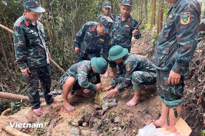 岘港市成功销毁一枚220公斤战时遗留炸弹。