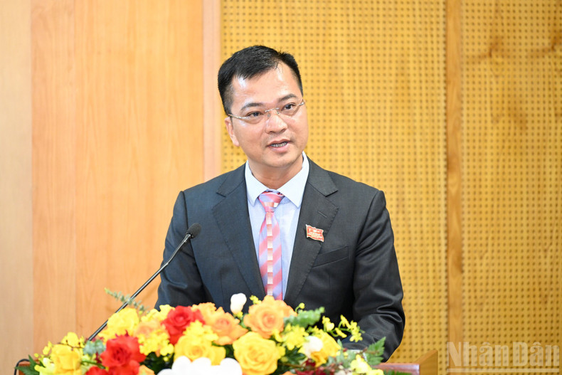 代表们就提交党的第十四次全国代表大会的文件草案,以及越共中央机关党委的政治报告草案提出意见。 btg9.jpg