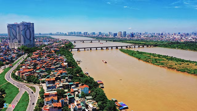 高空俯瞰河内的河流和湖泊（组图） ảnh 2