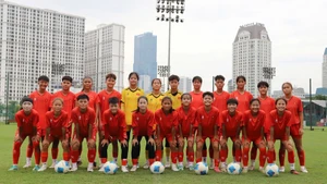 备战即将到来的区域锦标赛的越南U16女足球队阵容。（图片来源：VFF）