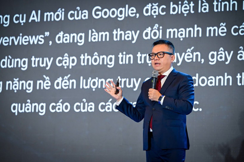 越南新闻工作者协会主席黎国明发表讲话。 baochi.jpg