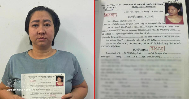 通缉犯黎氏黄莺。（图片来源：越通社）