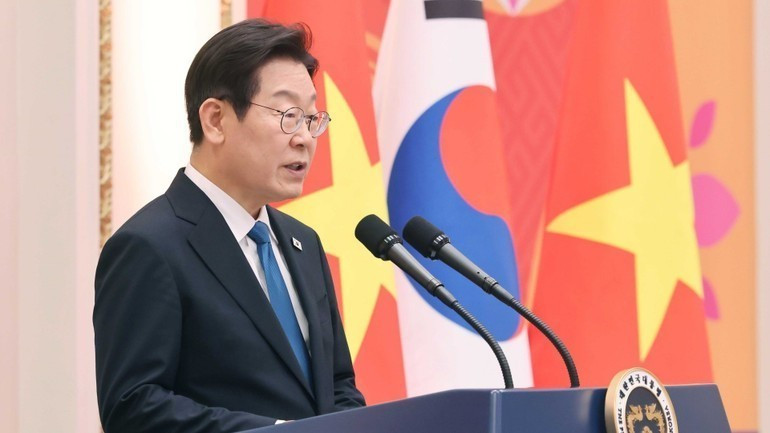 韩国总统李在明。（图片来源：新华社）