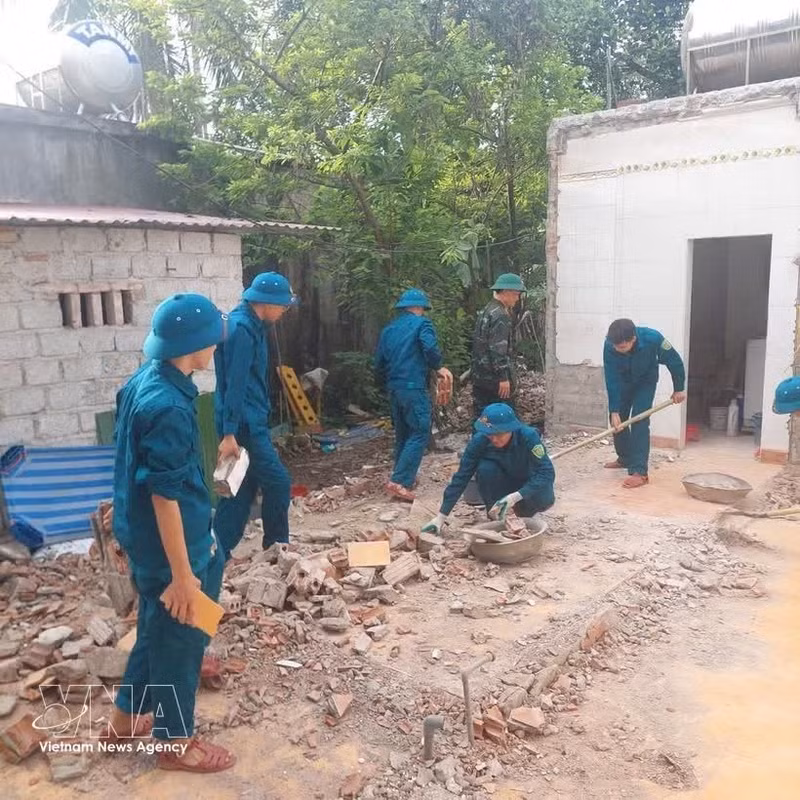 越南努力为抗战期间受化学毒剂影响人员的亲生子女消除危旧住房。（图片来源：越通社）