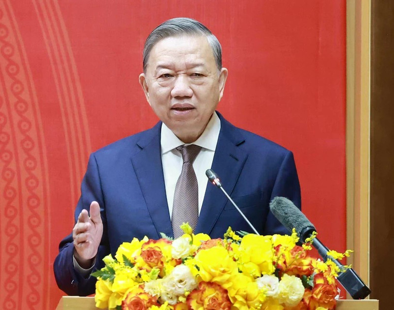 越共中央总书记苏林。（图片来源：越通社）