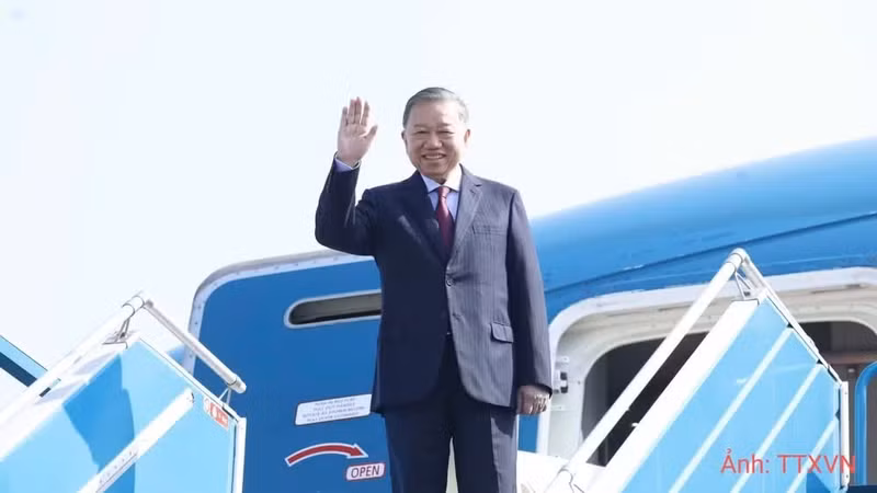 越共中央总书记、国家主席苏林启程对澳大利亚和新西兰进行国事访问。（图片来源：越通社）
