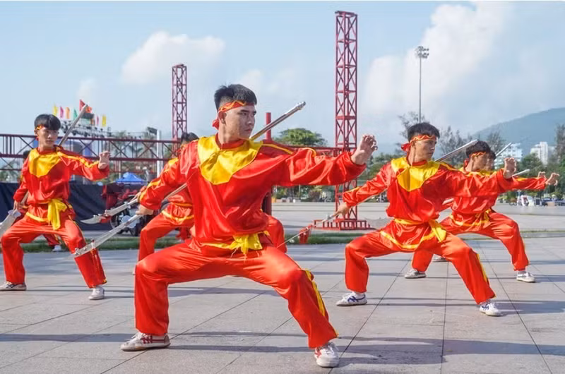 对武学的热爱精神被“武之乡”平定人民代代相传与发扬。（图片来源：越通社）