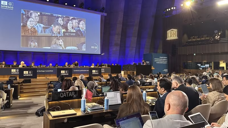 世界遗产委员会通过世界自然遗产——越南广治省的风芽-盖板国家公园扩园决定。（图片来源：越通社）