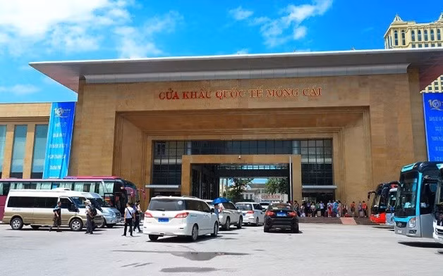 芒街国际口岸。（图片来源：因特网）