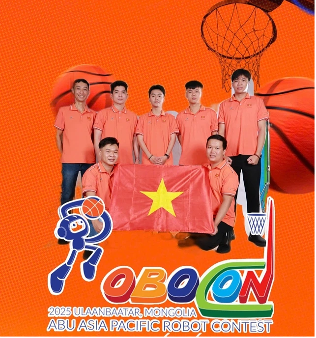 越南雒鸿大学机器人队。（图片来源：互联网）