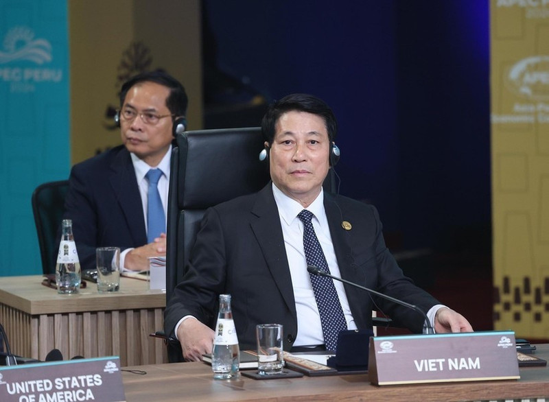 越南国家主席梁强即将率团出席第三十二届亚太经合组织领导人非正式会议周。(图片来源:越通社)
