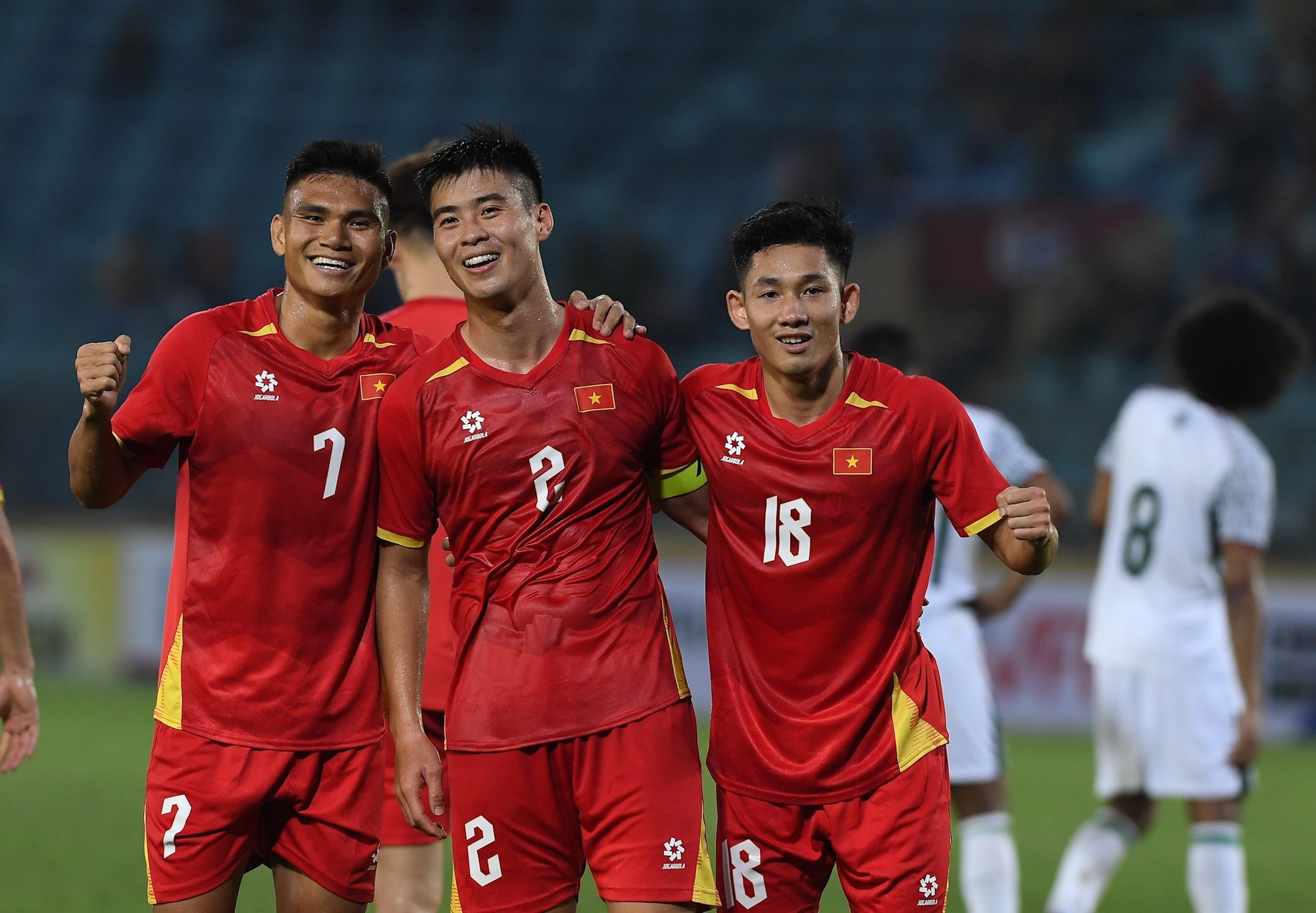 越南队以3-0战胜孟加拉国队。（陈海 摄）