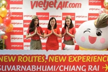 泰国越捷航空推出特价机票 庆祝从曼谷至清莱和乌隆府的新航线开通。