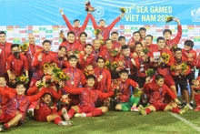 第31届东南亚运动会男足决赛中越南U23队战胜泰国U23队，成功卫冕冠军。