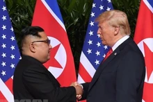 朝鲜领导人金正恩与美国总统特朗普。（图片来源：越通社）