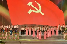 表演节目之一。（图片来源：陈海 唯灵 摄）