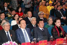 越南国会主席阮氏金银出席海阳省建党90周年纪念典礼。（图片来源：越通社）