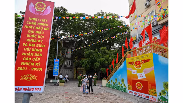 热闹非凡越南换届选举日（组图） ảnh 2