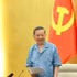 越共中央总书记、国家主席、中央政治局和中央书记处第十号检查监督团团长苏林在会上发表讲话。（维灵 摄）