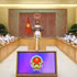 政府总理黎明兴与财政部领导举行工作会议。（图片来源：政府网）