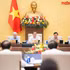 国会主席陈青敏和各位国会副主席出席会议。（图片来源：quochoi.vn）