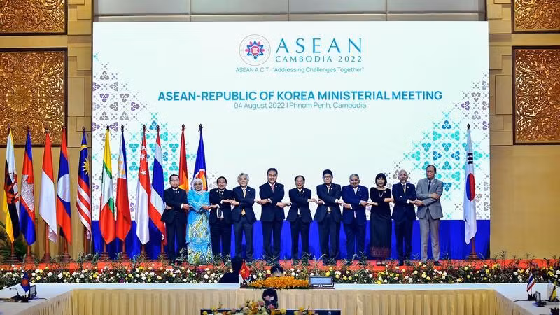 越南和柬埔寨为东盟-韩国外长会议作出积极贡献。（图片来源：外交部）