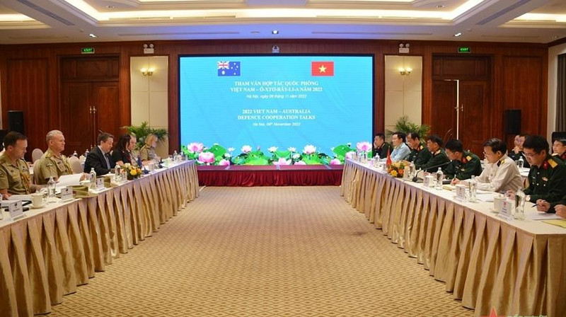 越南与澳大利亚第十六次防务合作磋商场景。（图片来源：越通社）