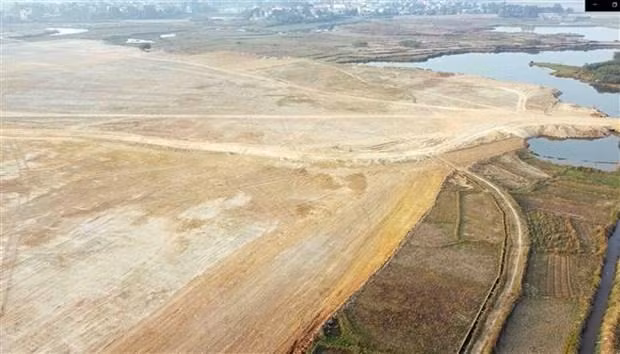 永福省平川县ICD物流中心建设区。