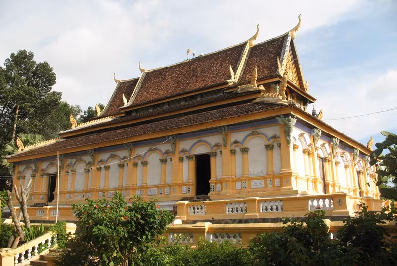 茶荣省朱蕾坦萨寺。