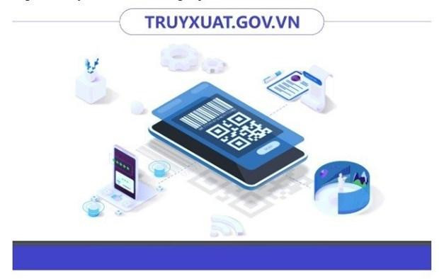 越南工贸部启用二维码防伪追溯系统。（图片来源：网页截图）