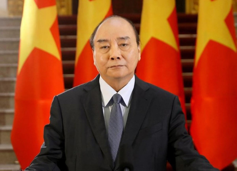 越南国家主席阮春福。（图片来源：越通社）