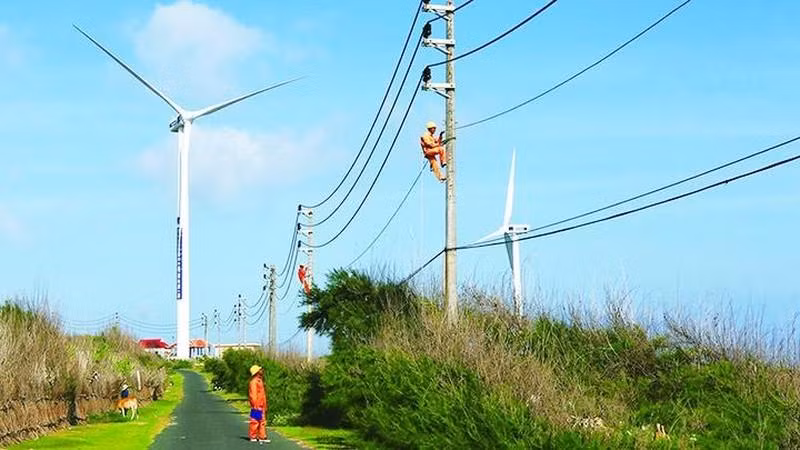 平顺省富贵岛风力发电项目。