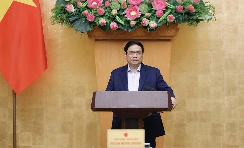 范明正总理主持召开政府11月份例行会议。（图片来源：VGP）