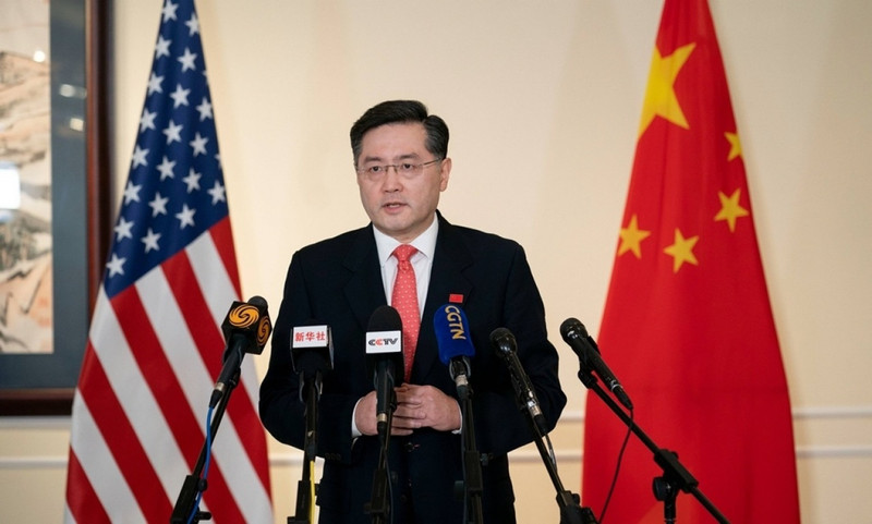 中国外交部长秦刚。