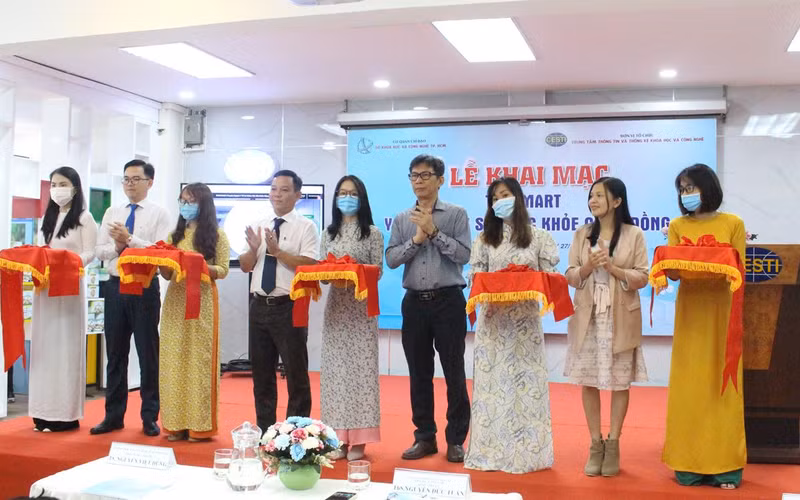 2022年越南医疗健康科技展览会开幕式。