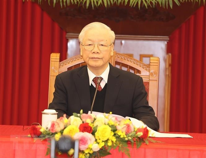 越共中央总书记阮富仲。（图片来源：越通社）