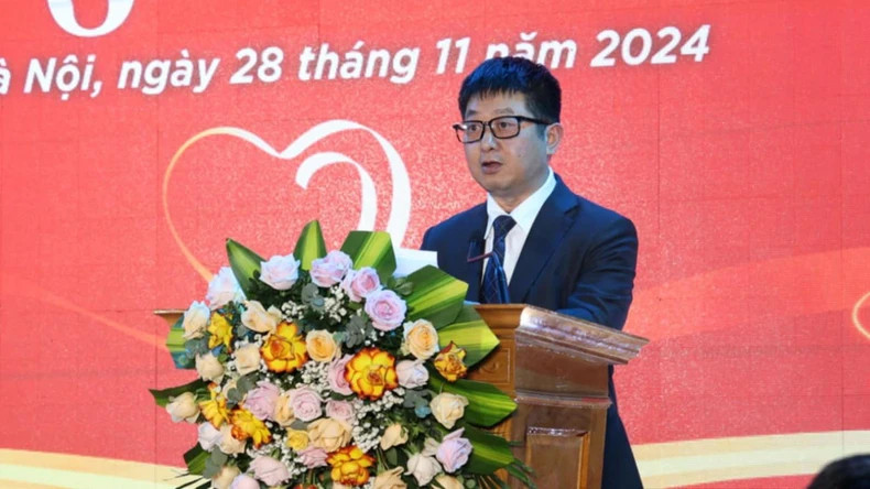 河内投资、贸易和旅游促进中心副主任裴维光在活动开幕式上致辞