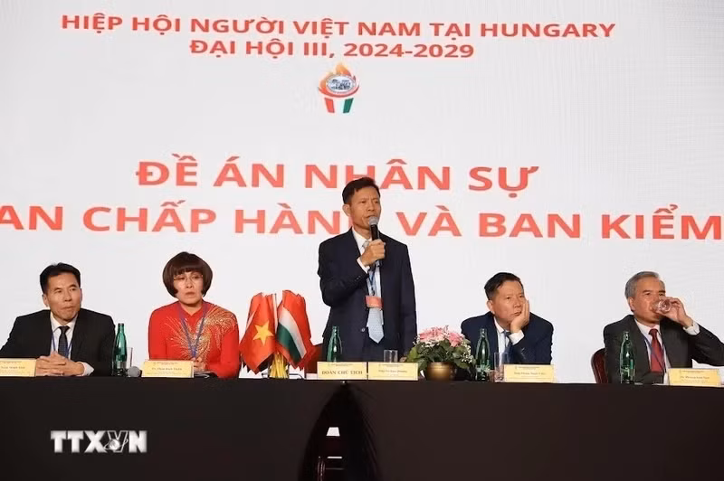 旅匈牙利越南人协会召开第三次代表大会。（图片来源：越通社）