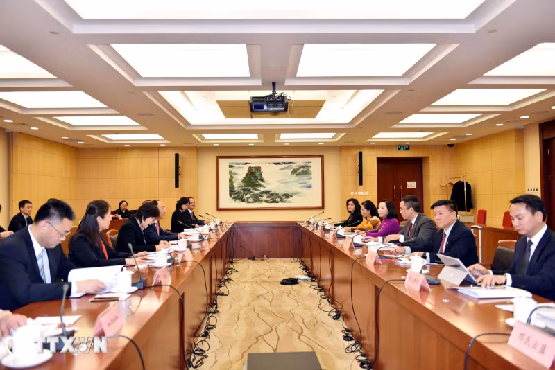 越南国会与中国全国人大各机构推进有效务实合作