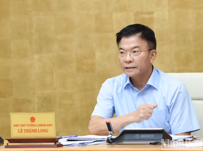 黎成龙副总理发表讲话。