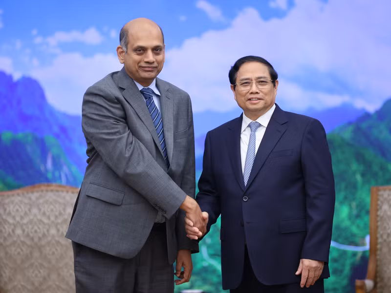 越南政府总理范明正会见美国和韩国半导体企业领导人