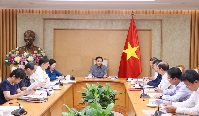 越南政府副总理陈红河主持召开会议。