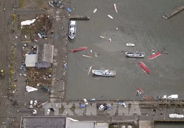 受地震影响的地区。（图片来源：越通社）