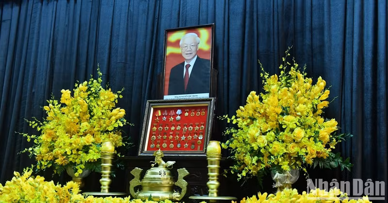 阮富仲总书记追悼会准备工作就绪【组图】