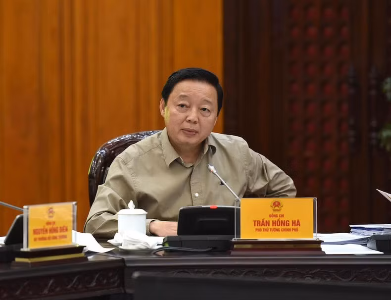 陈红河副总理在会上发表讲话。