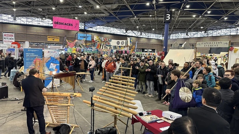 越南文化空间成为2023年亚洲展会的亮点。（图片来源：越通社）