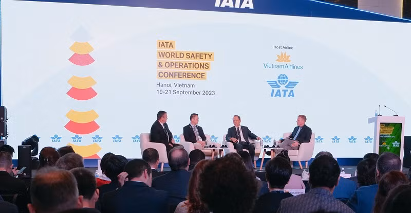 2023世界航空安全与运营大会场景。（图片来源：越通社）